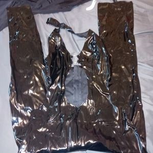 Allure Lingerie Medium Wet Look Jumpsuit